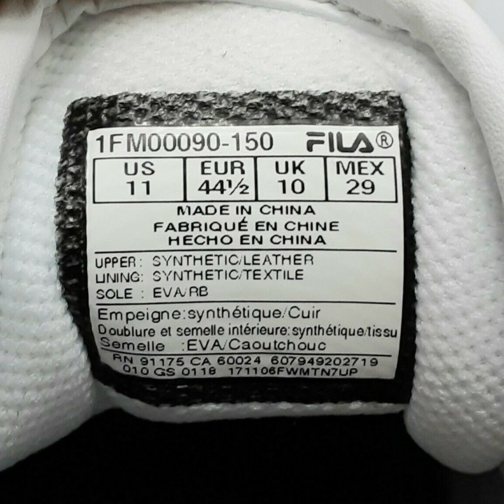 FILA ORIGINAL FITNESS TAPE Sneakers Size 11 NWOB - Picture 7 of 11